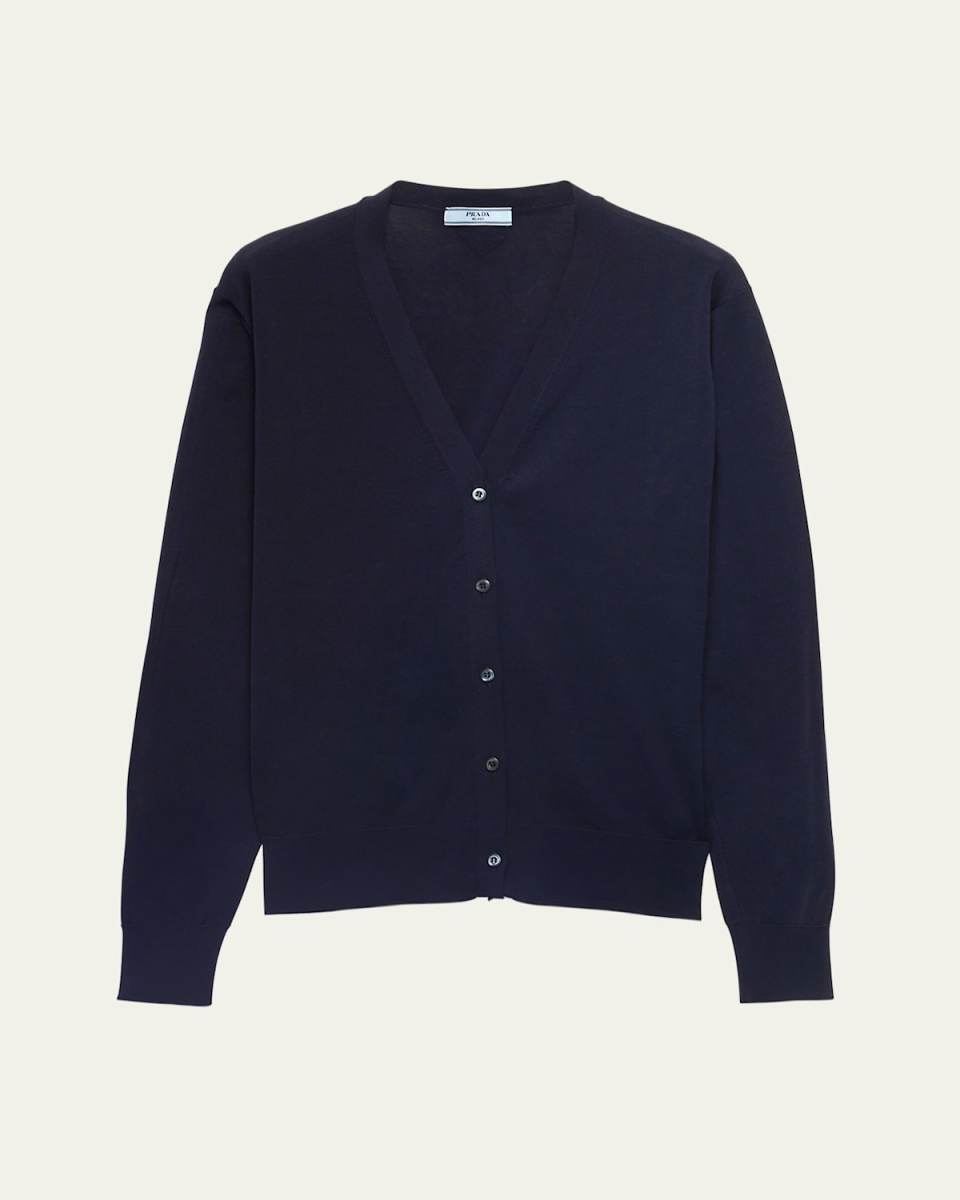 Cotton V-Neck Cardigan